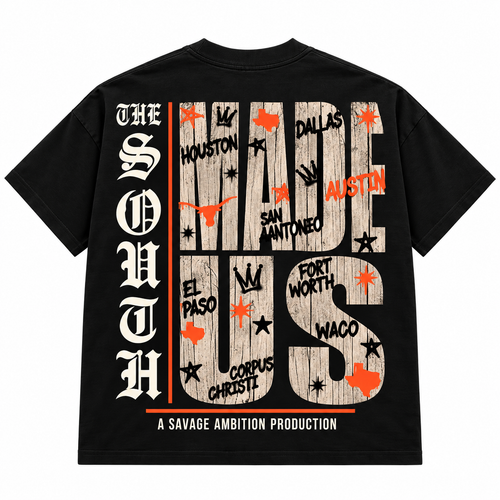 Texas Red River Tee — Black