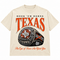 Texas Red River Tee — Cream