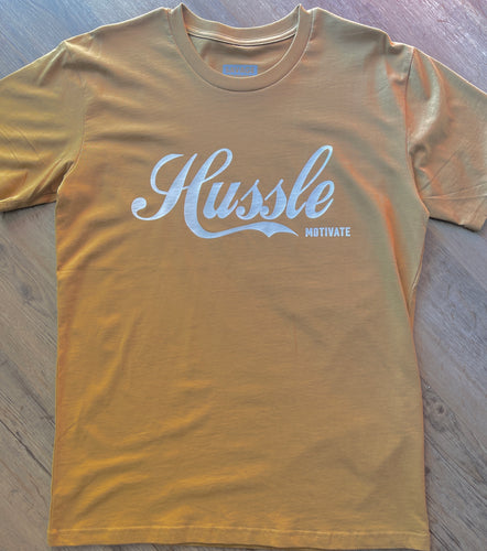 Hussle & Motivate Tee Beige